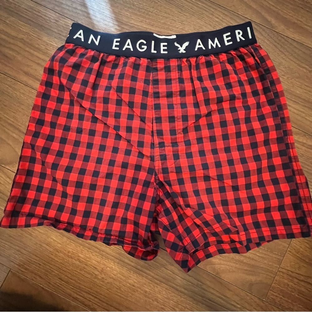 American Eagle Men’s Boxers Buffalo Plaid XS